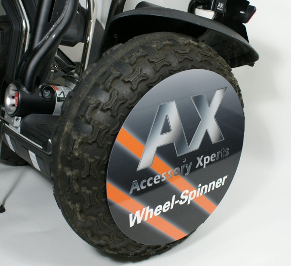 AX-WHEEL-Spinner am X2 montiert
